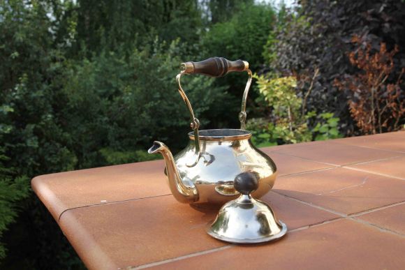 Винтажный чайник из латуни. Европа. Начало 20 века