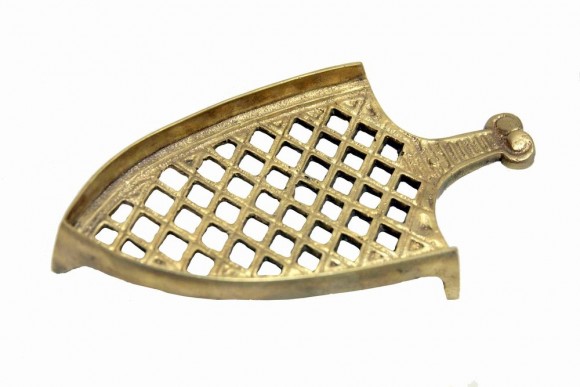 Старинная подставка под утюг латунь