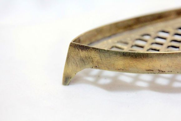 Старинная подставка под утюг латунь