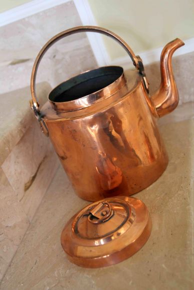 Огромный тяжелый чайник из меди. Вес 2600