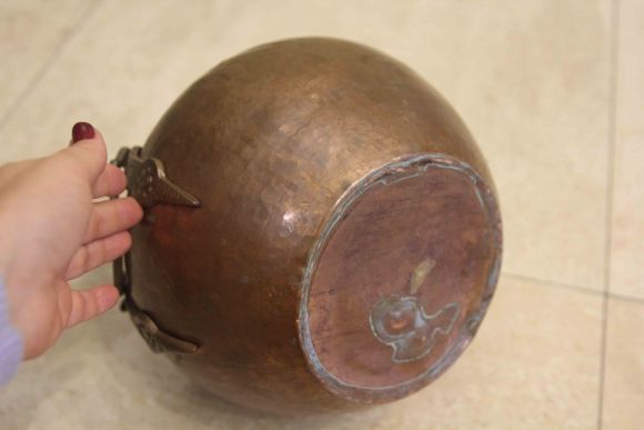 Антикварное кашпо чугунок. Европа. Начало 20 века