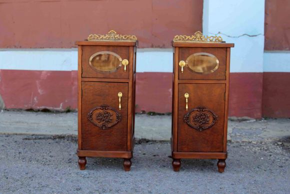 Потрясающая пара старинных тумб. Франция. Начало 20 века