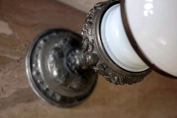 Роскошная старинная керосиновая лампа. Европа. Начало 20 века