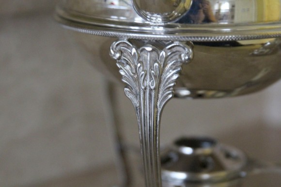 Старинная посеребренная бульотка. Европа. Середина 20 века