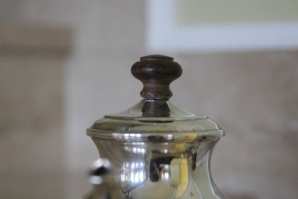 Старинная посеребренная бульотка. Европа. Середина 20 века