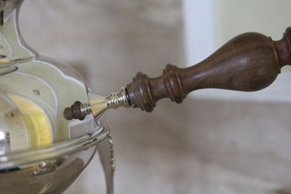 Старинная посеребренная бульотка. Европа. Середина 20 века