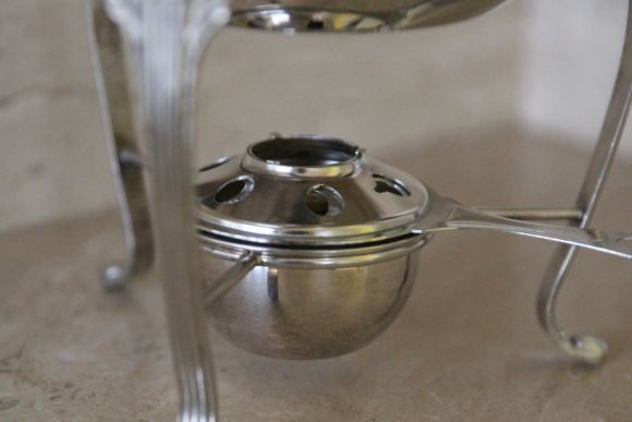 Старинная посеребренная бульотка. Европа. Середина 20 века