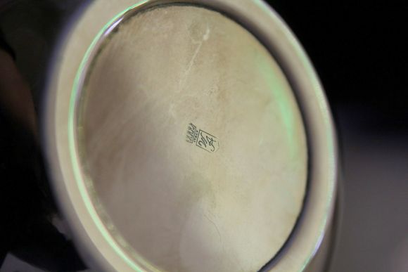 Старинная посеребренная бульотка. Европа. Середина 20 века