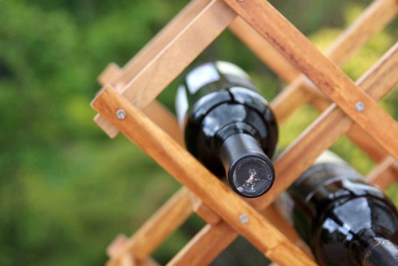 Складная винтажная подставка под винные бутылки и шампанское