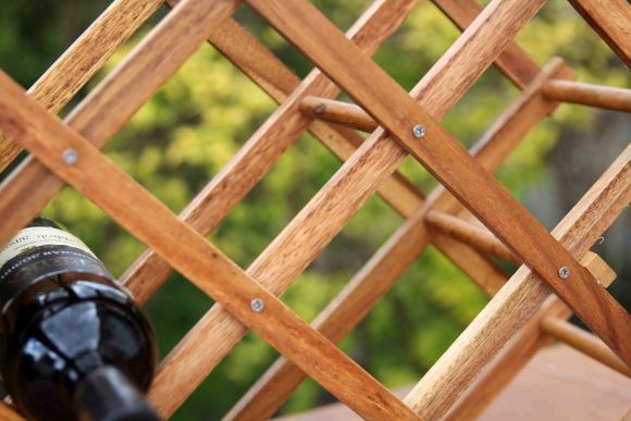 Складная винтажная подставка под винные бутылки и шампанское