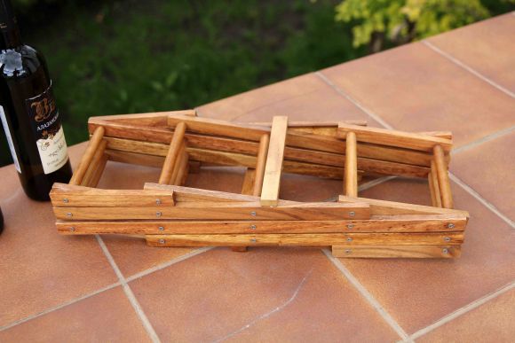 Складная винтажная подставка под винные бутылки и шампанское