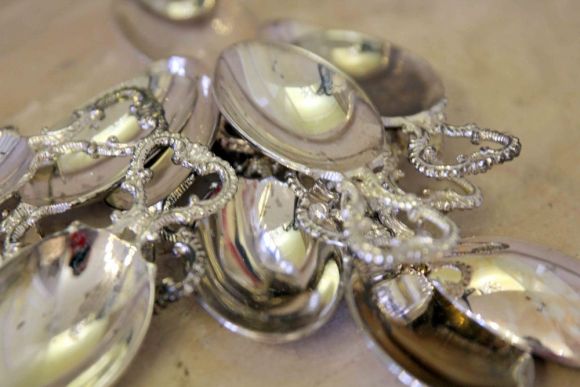 Очаровательные посеребренные ложечки. Европа. Начало 20 века