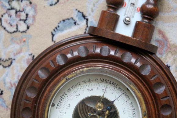 Антикварный барометр с термометром. Европа. Начало 20 века