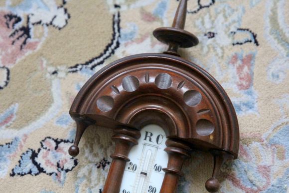 Антикварный барометр с термометром. Европа. Начало 20 века