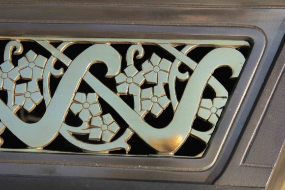 Шикарная старинная печь-камин. Без потерь. Европа. Конец 19 века