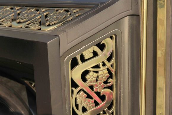 Шикарная старинная печь-камин. Без потерь. Европа. Конец 19 века