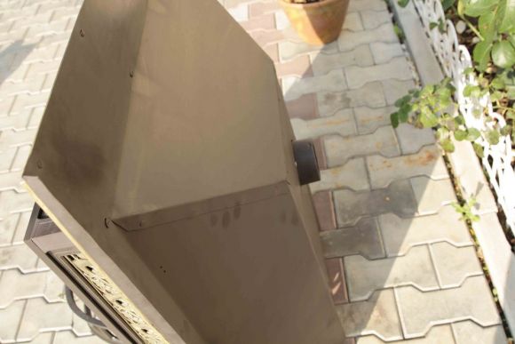 Шикарная старинная печь-камин. Без потерь. Европа. Конец 19 века