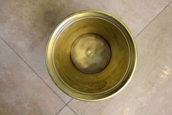 Невероятное латунное кашпо, ваза для цветов или ведро для шампанского