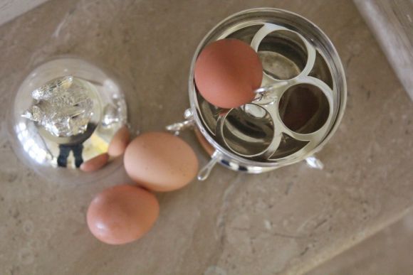 Раритетная яйцеварка в серебре. Европа. Начало 20 ого века