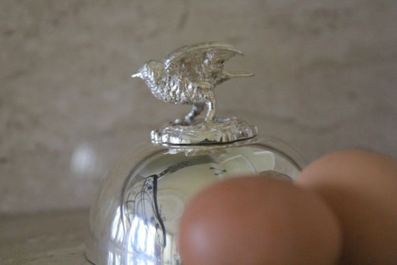 Раритетная яйцеварка в серебре. Европа. Начало 20 ого века