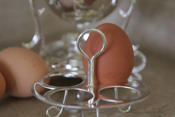 Раритетная яйцеварка в серебре. Европа. Начало 20 ого века