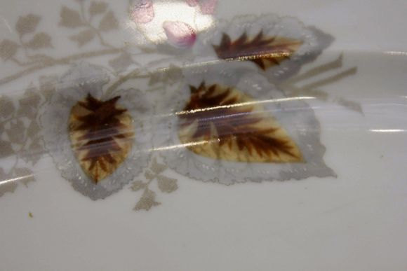 Старинное блюдо великолепного Великановского фарфора