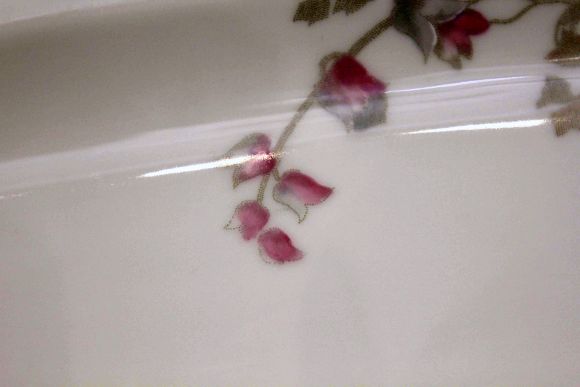 Старинное блюдо великолепного Великановского фарфора