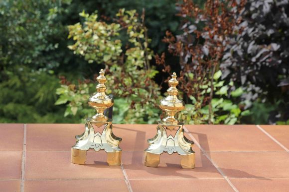 Красивые антикварные таганы - старинная подставка под дрова в камин. Франция. 19 век. 