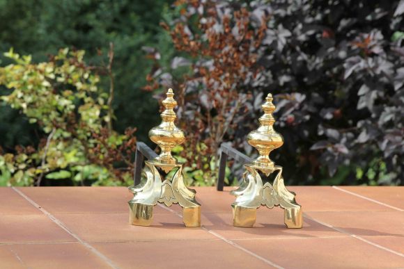 Красивые антикварные таганы - старинная подставка под дрова в камин. Франция. 19 век. 