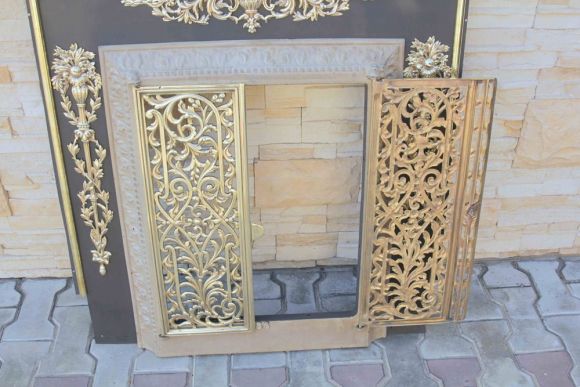 Потрясающе красивая решетка с рамой для камина-печи