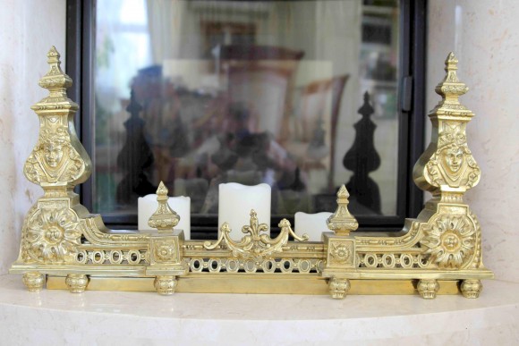 Антикварный каминный барьер. Франция 19 вв