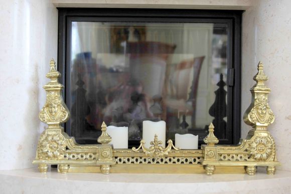 Антикварный каминный барьер. Франция 19 вв