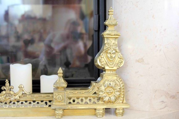 Антикварный каминный барьер. Франция 19 вв