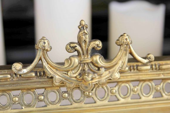 Антикварный каминный барьер. Франция 19 вв