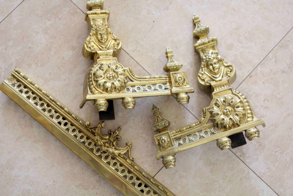 Антикварный каминный барьер. Франция 19 вв