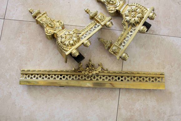 Антикварный каминный барьер. Франция 19 вв