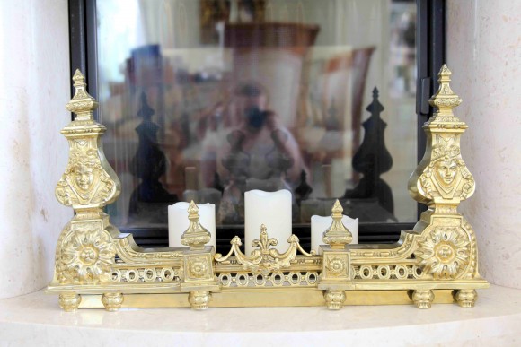 Антикварный каминный барьер. Франция 19 вв