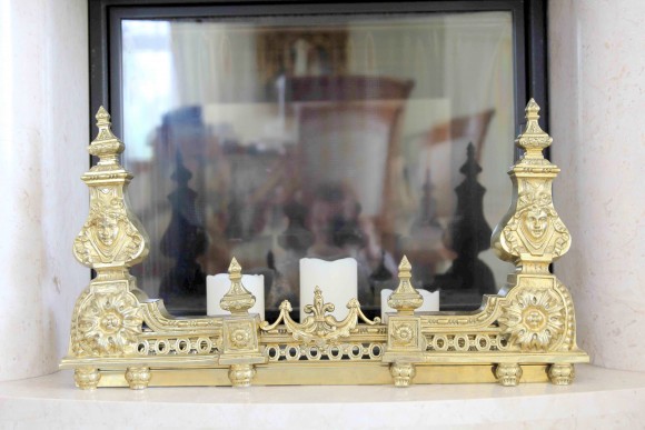 Антикварный каминный барьер. Франция 19 вв