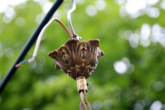 Большая бронзовая люстра