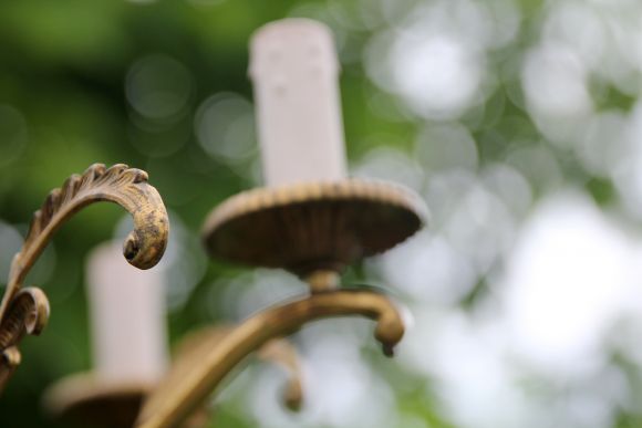 Большая бронзовая люстра