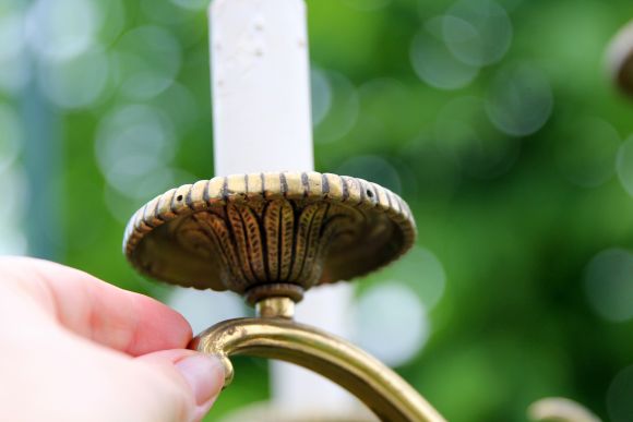 Большая бронзовая люстра