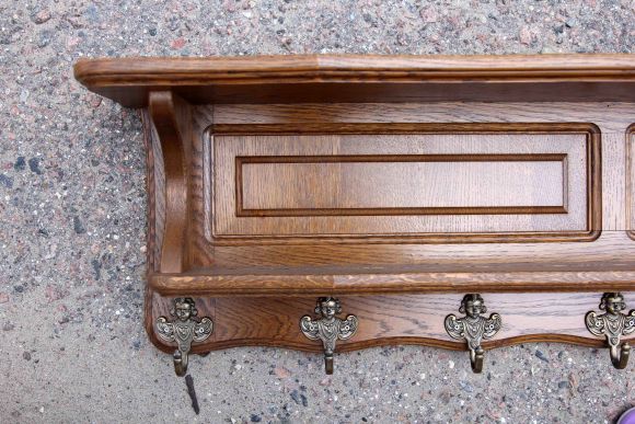 Лаконичная деревянная вешалка с 7 мью крючками