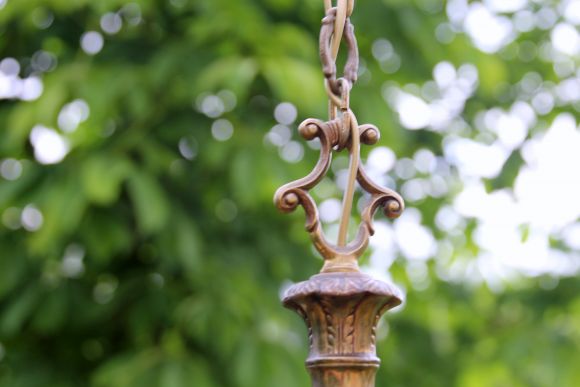 Бронзовая винтажная люстра