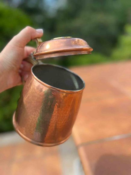 Антикварная медная пивная кружка