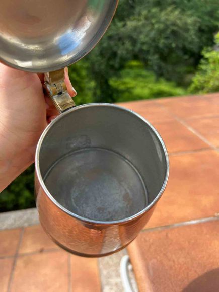 Антикварная медная пивная кружка