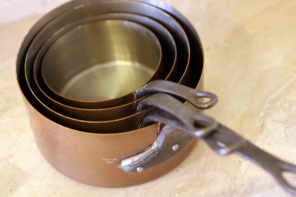 Чудесный набор медной посуды. Европа. Начало 20 века