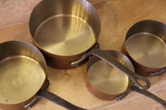 Чудесный набор медной посуды. Европа. Начало 20 века