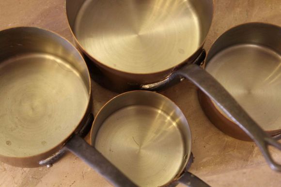 Чудесный набор медной посуды. Европа. Начало 20 века