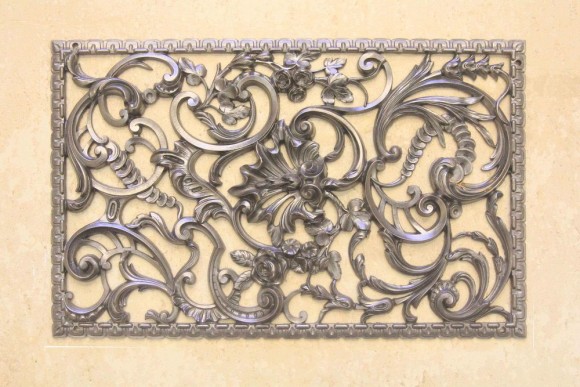 Очень красивая чугунная литая решетка из Европы