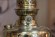 Старинная, полностью латунная керосиновая лампа. Европа. Начало 20 века